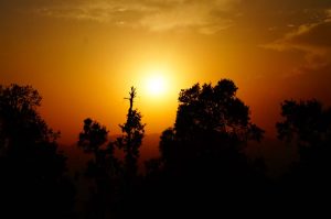 Utttarakhand Trip Trek:  Sun Set at nag tibba base camp