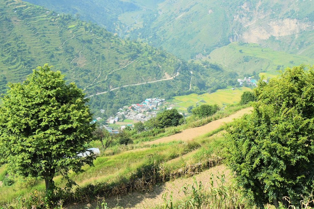 beautiful view on nag tibba trek