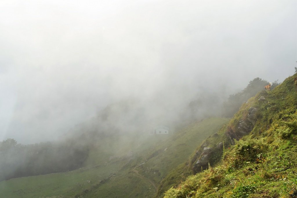 fog on nag tibba trek