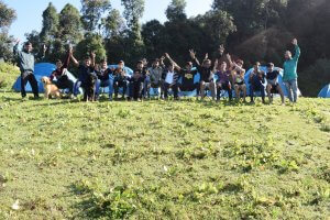 Utttarakhand Trip Trek:  group on nag tibba trek