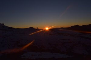 Utttarakhand Trip Trek:  sun set on barmhtaal trek