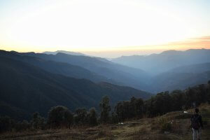 Utttarakhand Trip Trek:  view of mountains on nag tibba trek