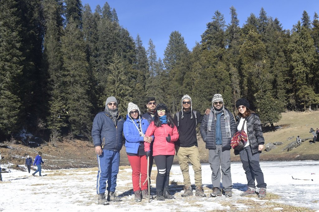 group on kedarkantha trek