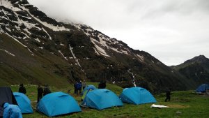 Utttarakhand Trip Trek:  camp site on rupin pass trek