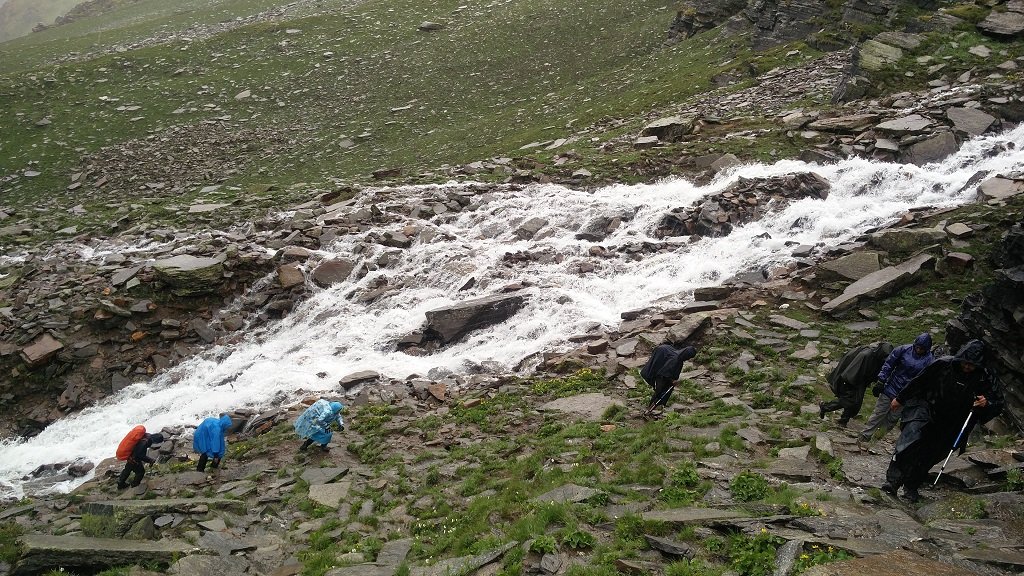 river view on rupin pass trek