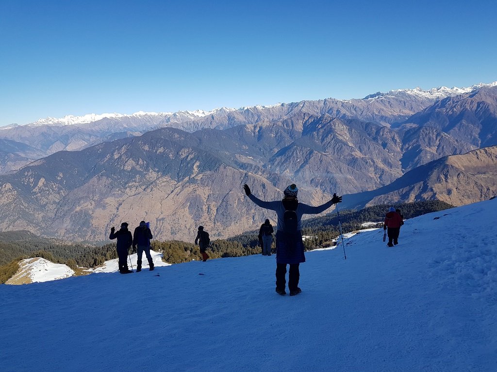 beautiful view of kedarkantha trek