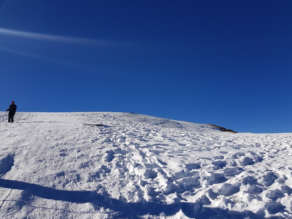 snow coverd view on kedarkantha trek