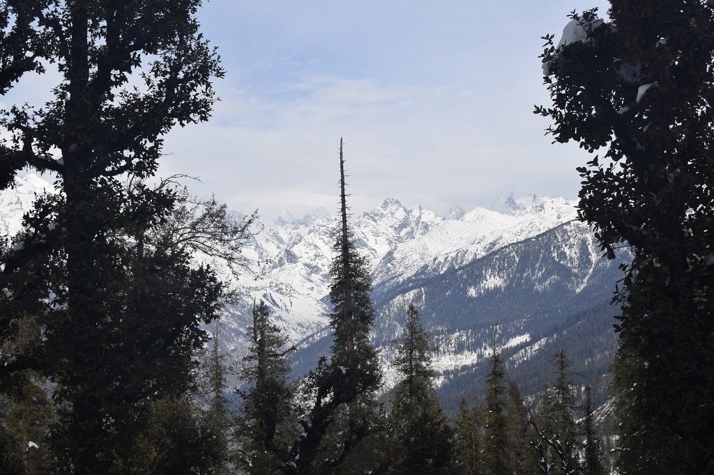 SNOW COVERD MOUNTAIN ON KEDARKANTHA TREK