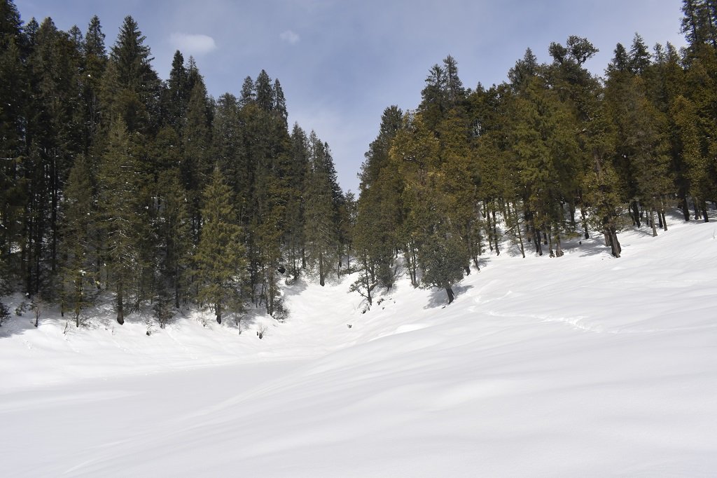 SNOW COVERD MOUNTAIN ON KEDARKANTHA TREK