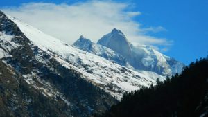 Utttarakhand Trip Trek:  Snow capped mountain view from Borashu pass Trek