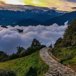 Utttarakhand Trip Trek:  view from chopta